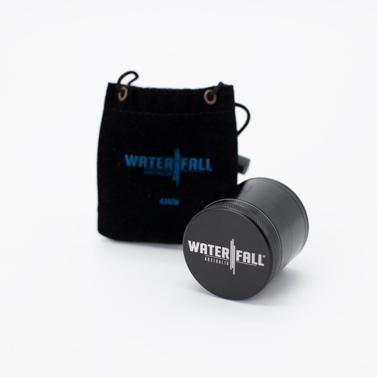 Waterfall 4-Piece Dry Herb Grinder with Removable Screen - Gloss (43mm) - Image 6