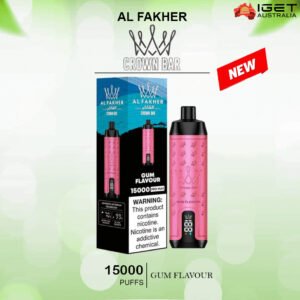 ALFAKHER CROWN BAR – GUM FLAVOUR – 15000 PUFFS