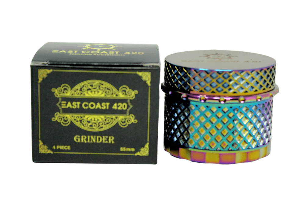 EC420 Magnet Core Screwless Grinder - 55mm 4-Piece - Rainbow - Image 2