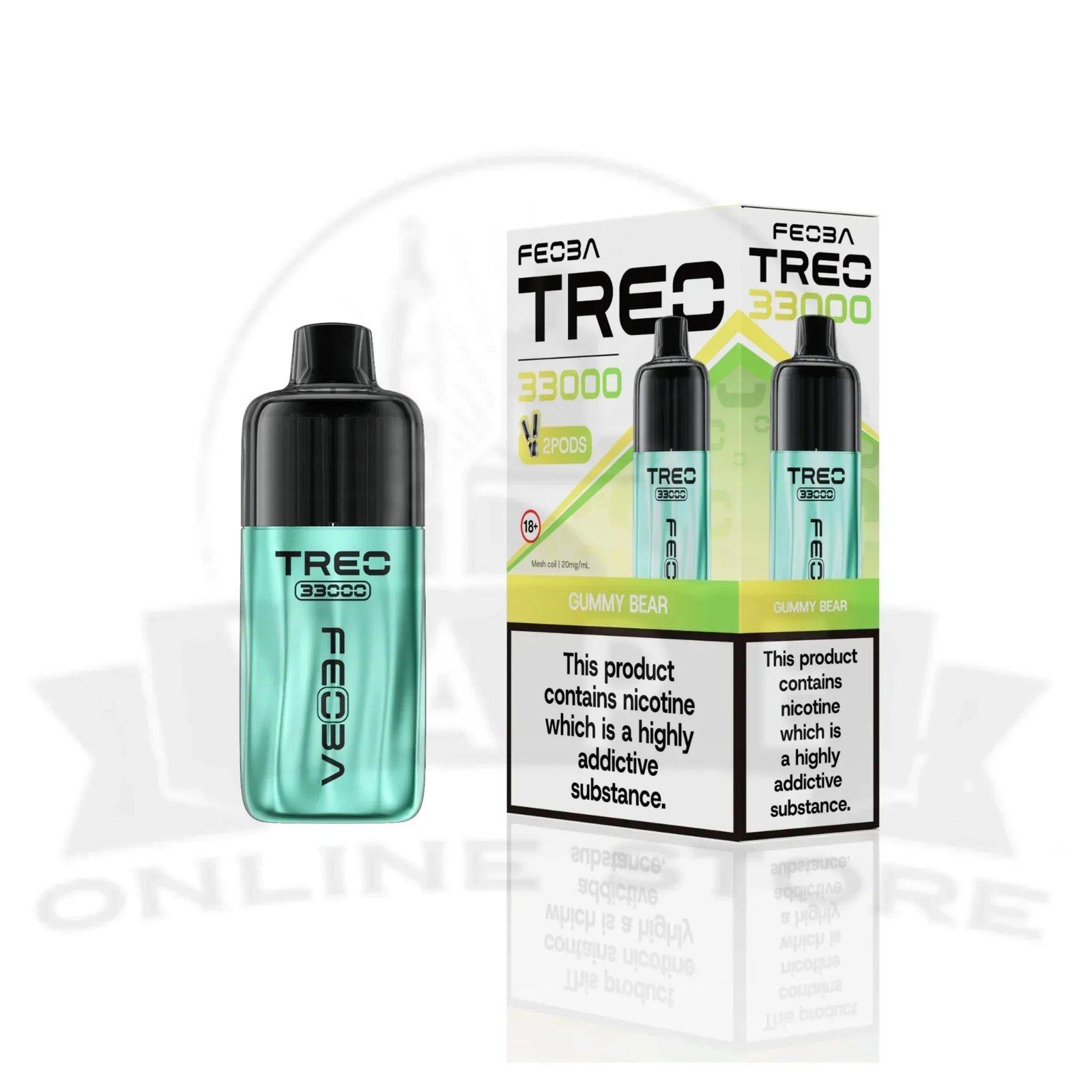 feoba treo 33000 puffs prefilled pod kit