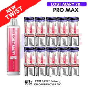 Juicy Peach Lost Mary Pro Max 7K Box Of 10
