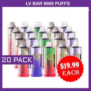LV BAR – 9000 PUFFS – 20 PACK