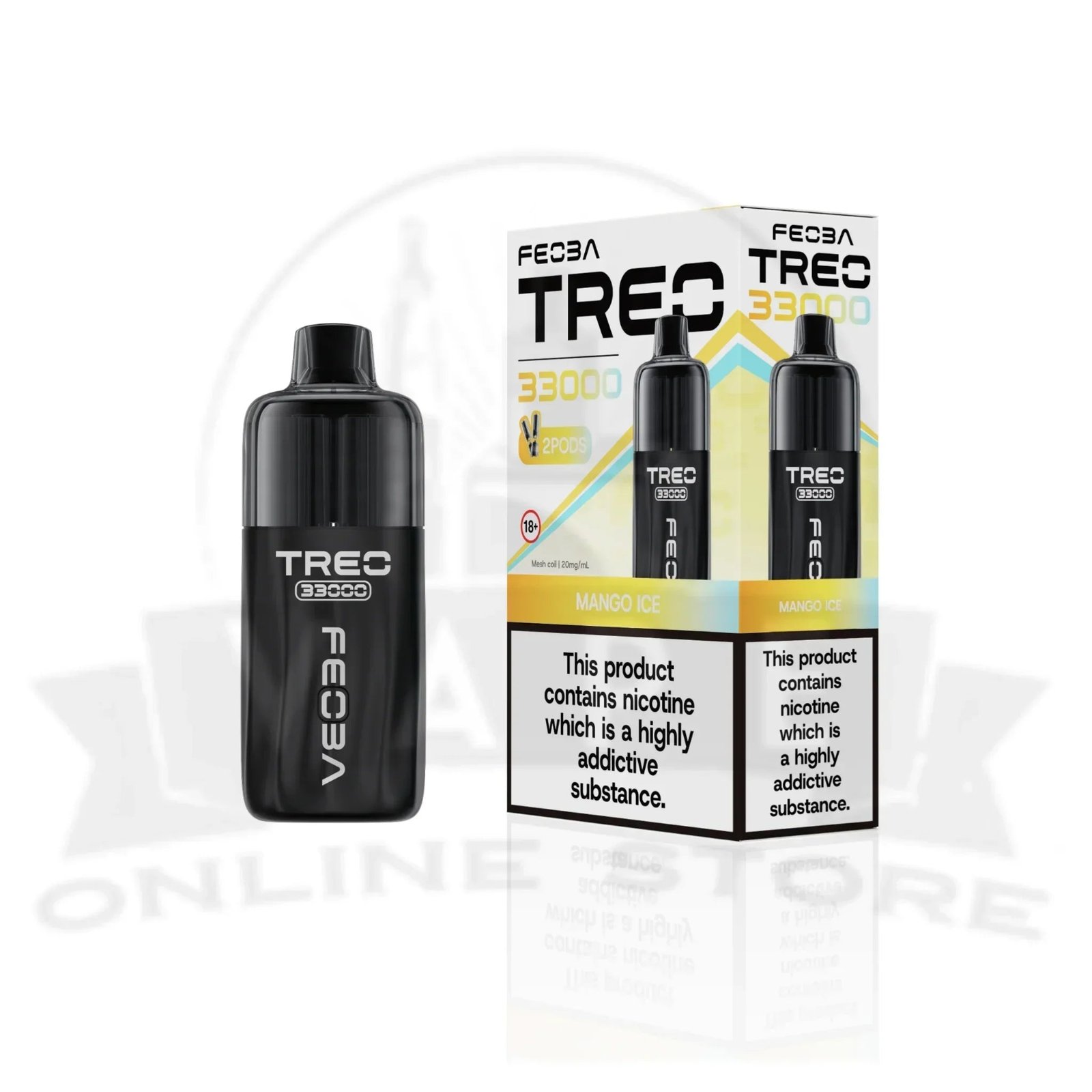 feoba treo 33000 puffs prefilled pod kit