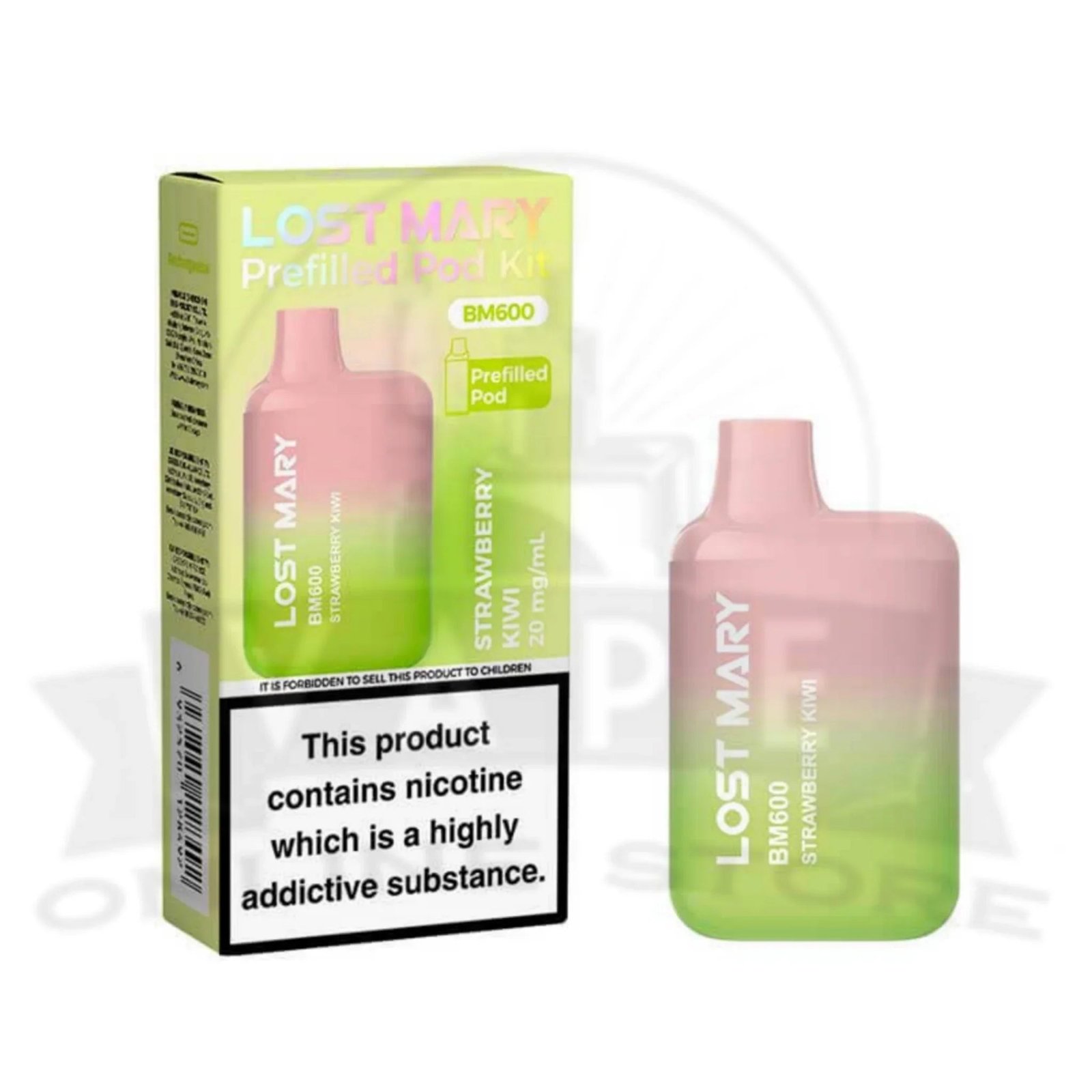 Strawberry Kiwi Lost Mary BM600 Prefilled Pod Kit