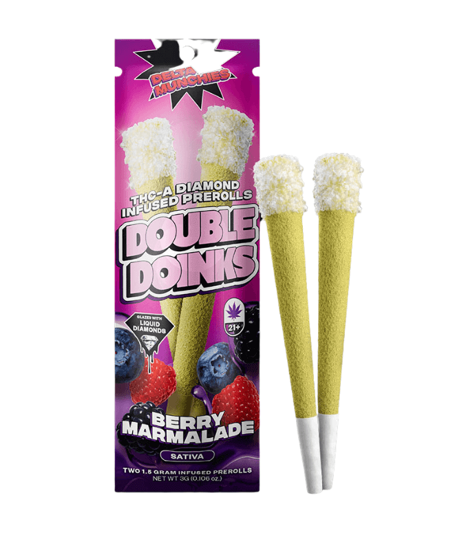 Delta Munchies THC-A Diamond Infused Prerolls | 2pk - Image 4