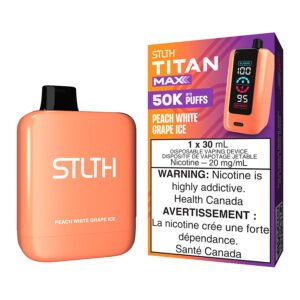 STLTH Titan Max Disposable Vape Device - Peach White Grape Ice