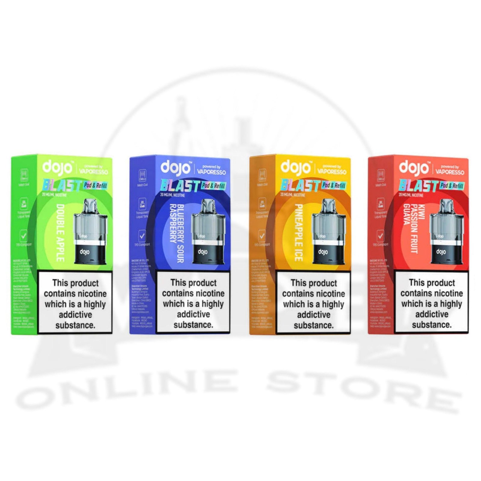 Vaporesso Dojo Blast 6000 Prefilled Pods | 3 For £15 Only