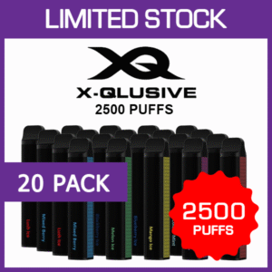 X-QLUSIVE – 2500 PUFFS – 20 PACK